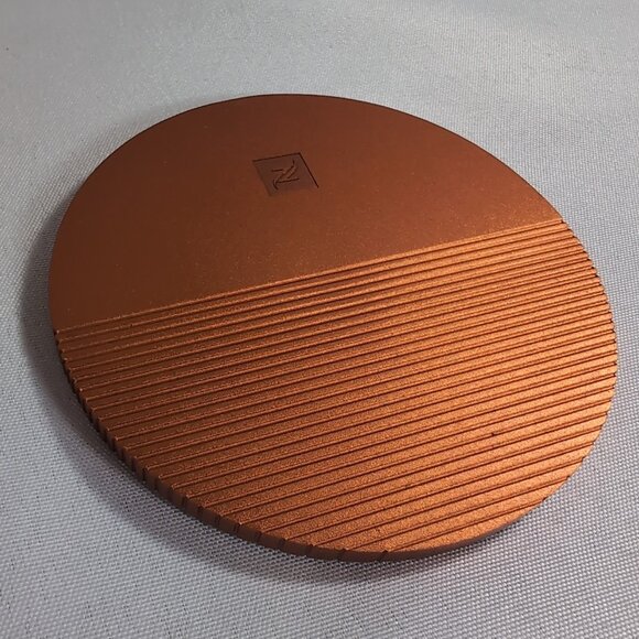 2x Nespresso Barista Limited Collection Coasters Federico Peri Orange Aluminum - Picture 10 of 10